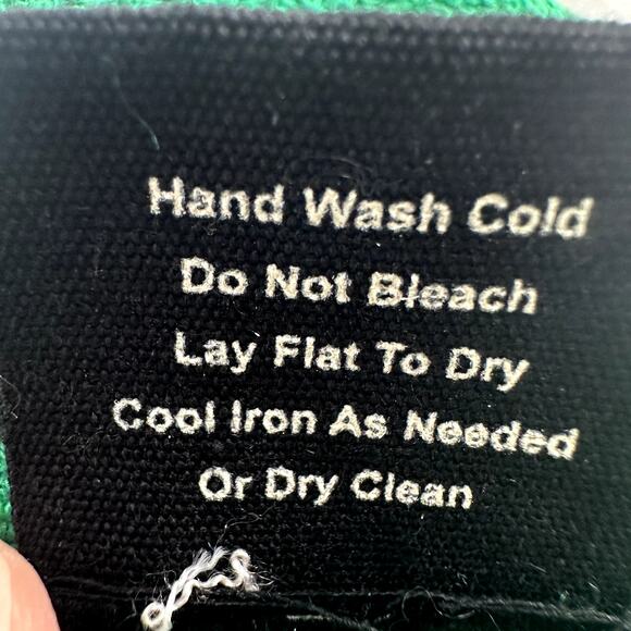 NEW Monrow Green Striped Boucle Knit Sweater Sz Medium - Picture 8 of 8